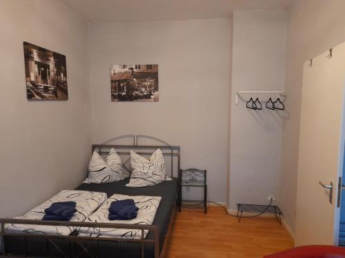 Ένα ή περισσότερα κρεβάτια σε δωμάτιο στο Apartment Kaffeeduft