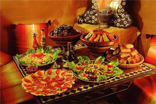 Cibo presso il riad o nelle vicinanze