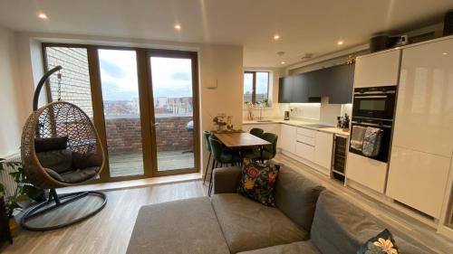 Køkken eller tekøkken på London Luxe: Stylish Studio