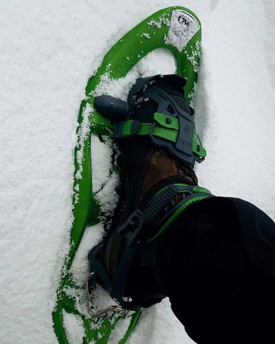 a person wearing a snowboard in the snow at Park Hotel Bellavista in Gambarie dʼAspromonte