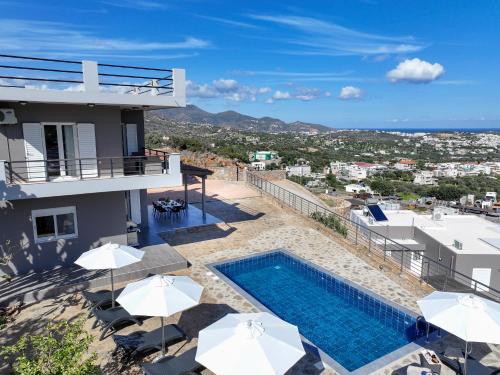 Villa Eleftheria with heated pool