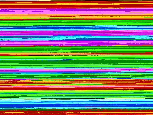 un écran d'ordinateur coloré rempli de couleurs arc-en-ciel dans l'établissement Holiday Home Bolleau by Interhome, à Royan