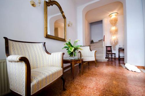 Villa on the beach with a splendid garden