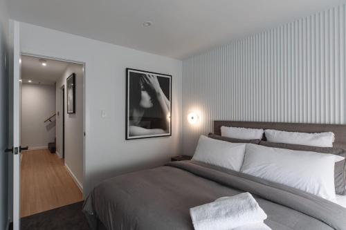 Postel nebo postele na pokoji v ubytování Launceston City Stay Retreat