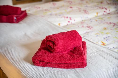 Postel nebo postele na pokoji v ubytování Voßberg Fewo 3