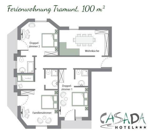 Plano de Ferienwohnung Tramunt