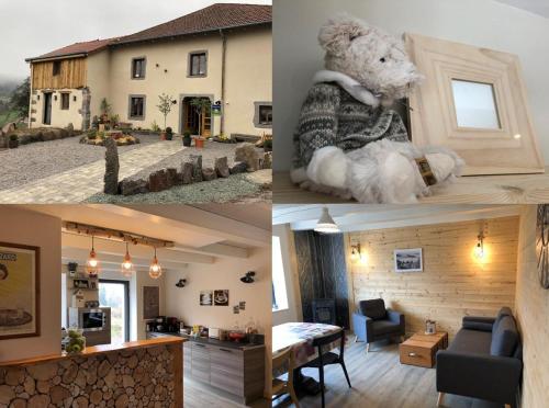 Posezení v ubytování La Ferme de Jean entre lacs et montagnes