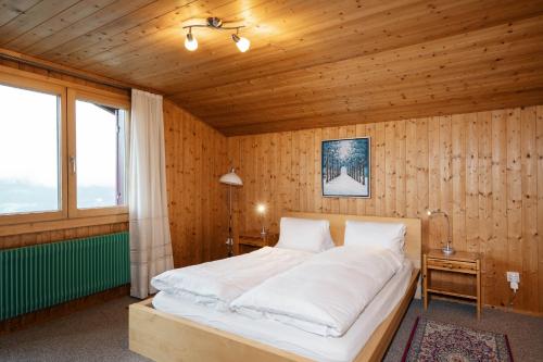 Voodi või voodid majutusasutuse Apartment im Chalet Sidonie toas