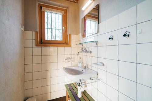 Koupelna v ubytování Chalet Engihalde