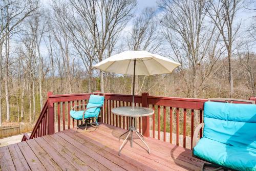 Balkón nebo terasa v ubytování Peaceful Monroe Home with Private Pool, Pet Friendly