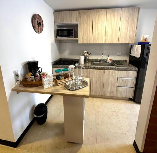 Kuchyň nebo kuchyňský kout v ubytování Perfecto apartamento para descansar