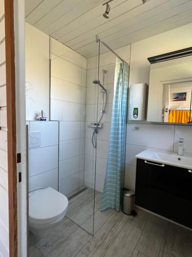 Koupelna v ubytování Ferienhaus Seestern