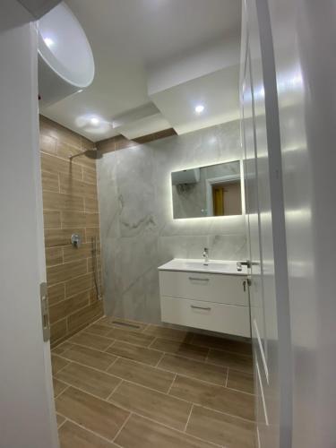 Koupelna v ubytování Hodo guest house