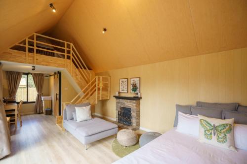 Cama o camas de una habitación en Thara Dara Khaoyai