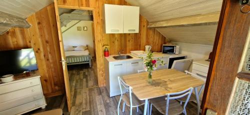 Una cocina o zona de cocina en Maison d'hôtes Ourdeaux et Gite Chez Rouchon