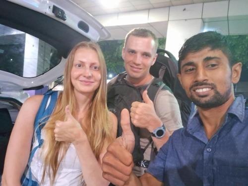 a group of three people giving the thumbs up at RKO Villa27 - Unawatuna in Habaraduwa