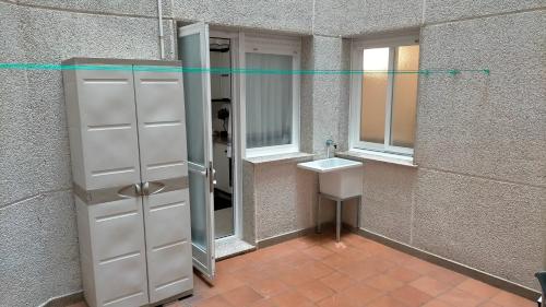 Koupelna v ubytování Piso Areal con vistas al mar