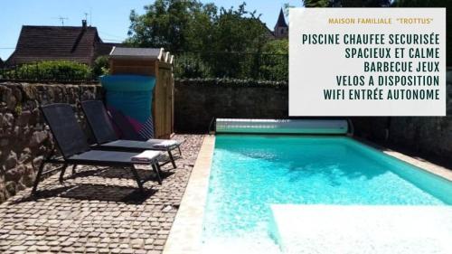 Gite familiale avec piscine Hunawihr - Ribeauvillé