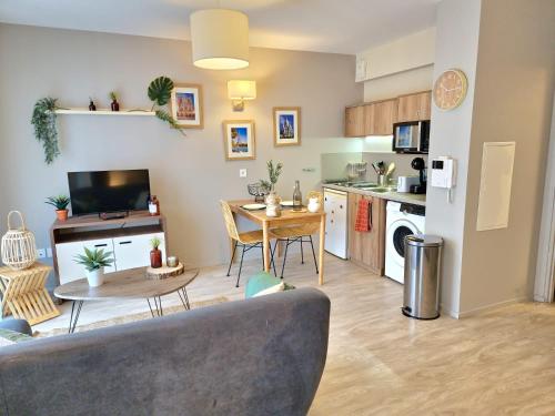 Kuchyň nebo kuchyňský kout v ubytování Résidence de Maisons-Laffitte