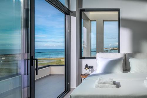 Ένα ή περισσότερα κρεβάτια σε δωμάτιο στο Destino Sea View Villa with private pool