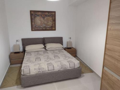 Katil atau katil-katil dalam bilik di Soverato con Vista