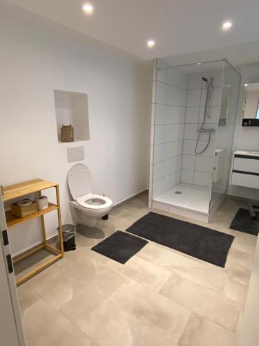 Koupelna v ubytování Zentrale Wohnung Gmunden Alte Bäckerei