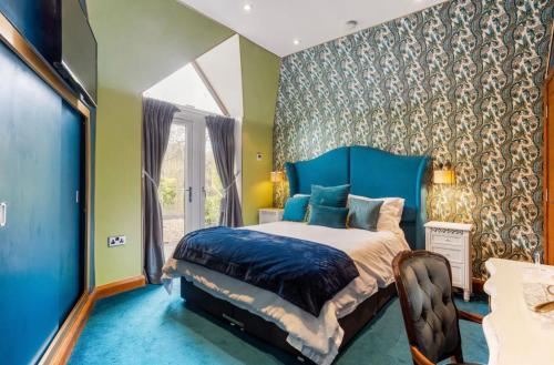 Byford Lodge Luxury self-catering in Louth tesisinde bir odada yatak veya yataklar
