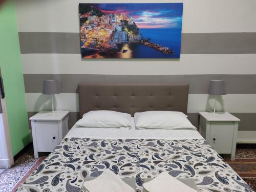 Postel nebo postele na pokoji v ubytování Albergo Locanda Alambra