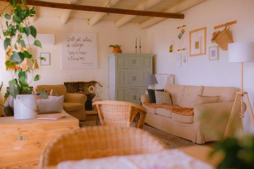 Χώρος καθιστικού στο Dimora Valverde B&B
