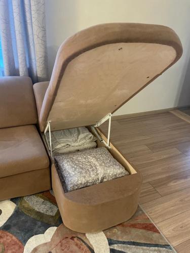 Χώρος καθιστικού στο Cozy Narva Mäe Apartment