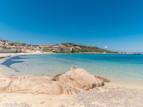 a sand castle on a beach near the water at Apartment Palau by Interhome in Arzachena