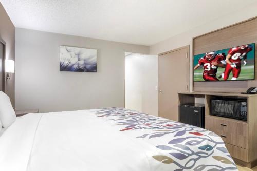 Una cocina o cocineta en Red Roof Inn & Suites Newport News