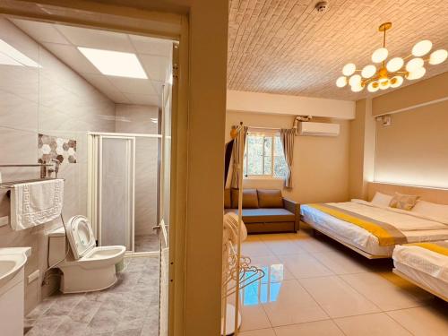 Koupelna v ubytování Xu Xu Homestay