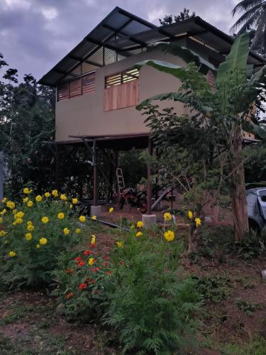 Un jardín fuera de Villalu.