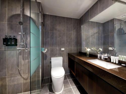 Koupelna v ubytování Hotel K-Tree Pyeongtaek