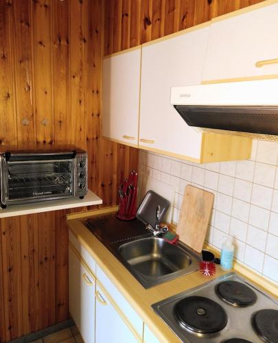Dapur atau dapur kecil di Bio-Hotel Zum Forsthaus