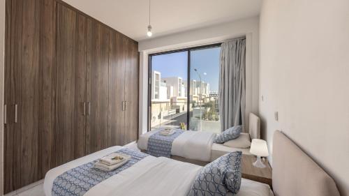 Postel nebo postele na pokoji v ubytování Diamond villas