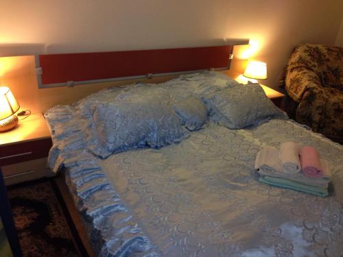 Postel nebo postele na pokoji v ubytování Apartmán Rudná