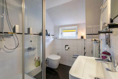 Phòng tắm tại Ferienwohnung Schwennautal