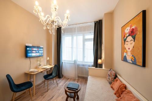 TV a/nebo společenská místnost v ubytování Studio Apartment - Tower Petrin