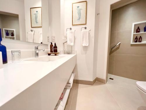 Koupelna v ubytování Hotel L'Auberge