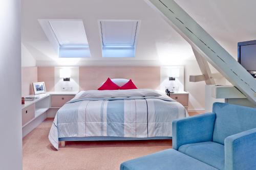 מיטה או מיטות בחדר ב-Hotel Navigare