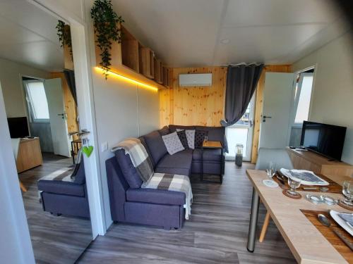 Μια τηλεόραση ή/και κέντρο ψυχαγωγίας στο Holiday Home Tiny Haus Seeperle by Interhome