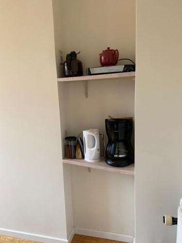 Kaffee-/Teezubehör in der Unterkunft Oasen Ved Centrum 1 sal.