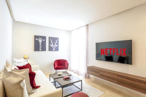 TV a/nebo společenská místnost v ubytování Waterloo