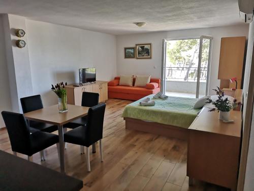 Χώρος καθιστικού στο Apartmani NEVA