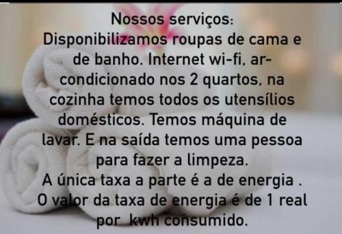 una captura de pantalla de una caja de texto con las palabras «nosos services» en Condomínio Euro, en Natal