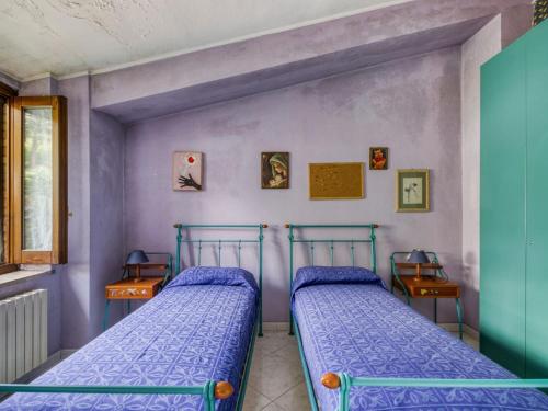 Säng eller sängar i ett rum på Elegant Apartment in Buonalbergo near Town Center