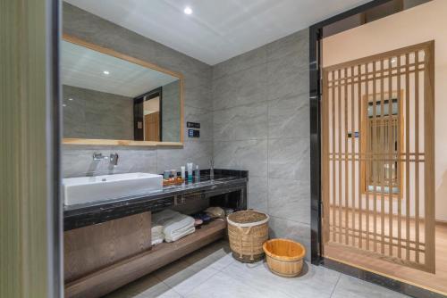 Koupelna v ubytování Xisu Garden Inn