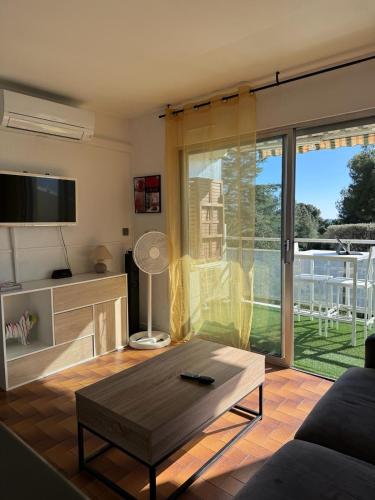 Beau studio climatisé face à la mer